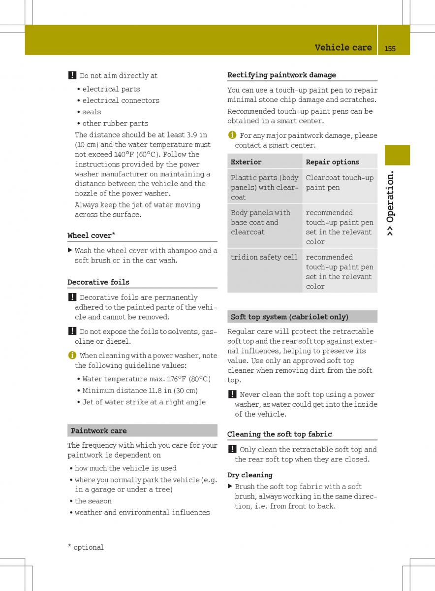 Smart Fortwo II 2 owners manual / page 157