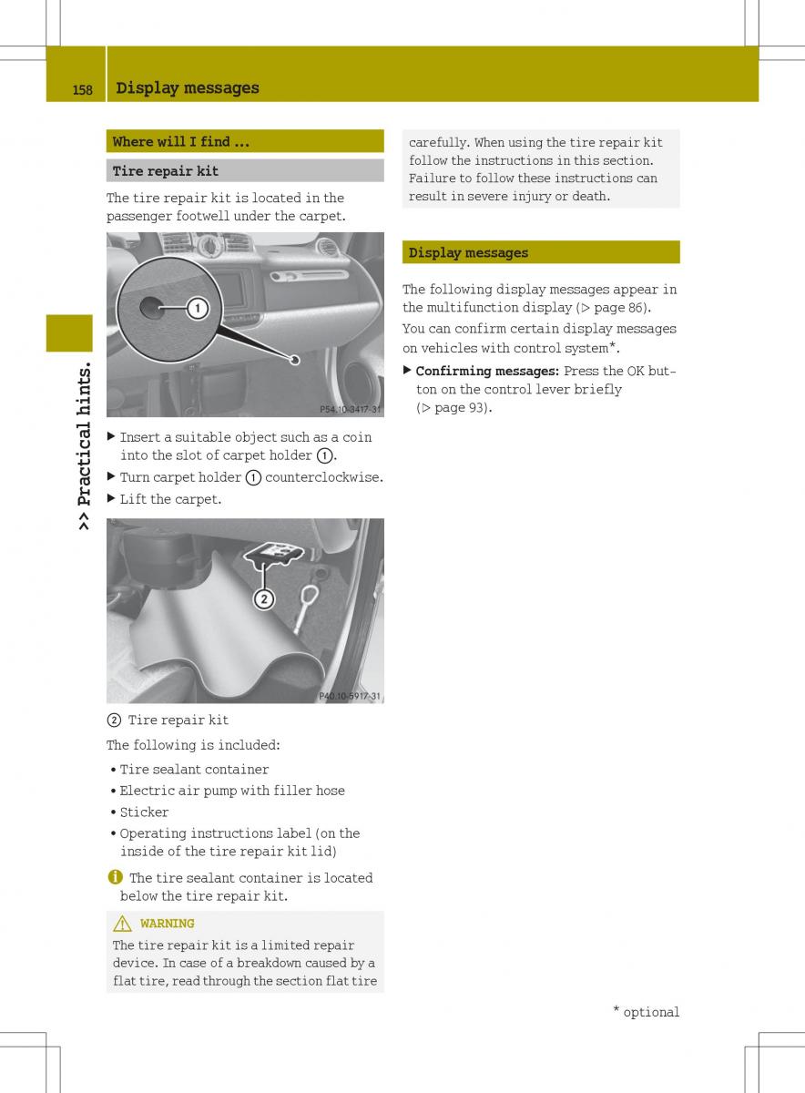 Smart Fortwo II 2 owners manual / page 160