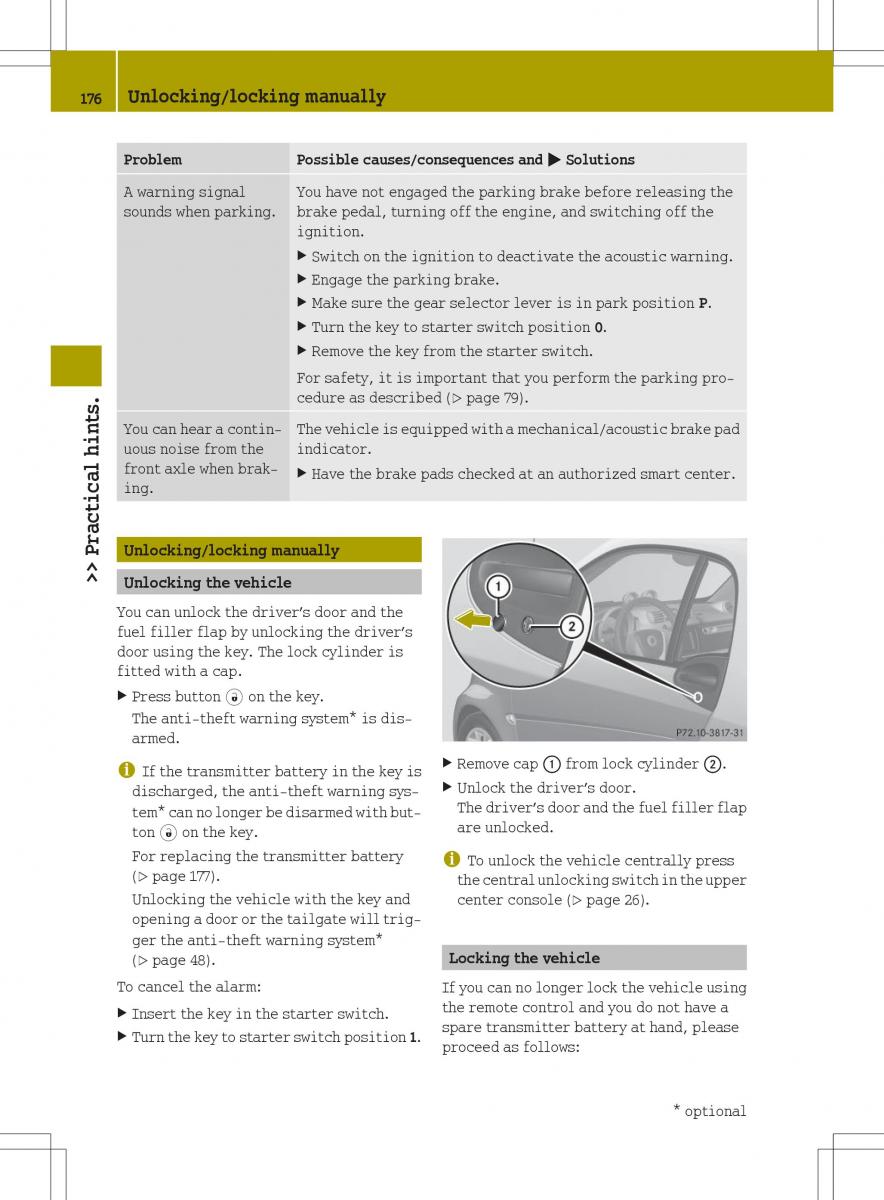 Smart Fortwo II 2 owners manual / page 178