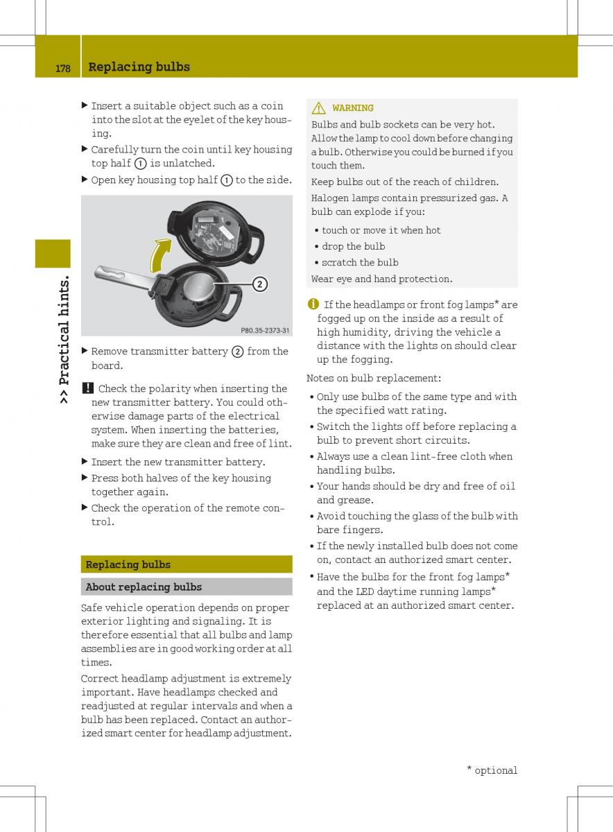 Smart Fortwo II 2 owners manual / page 180