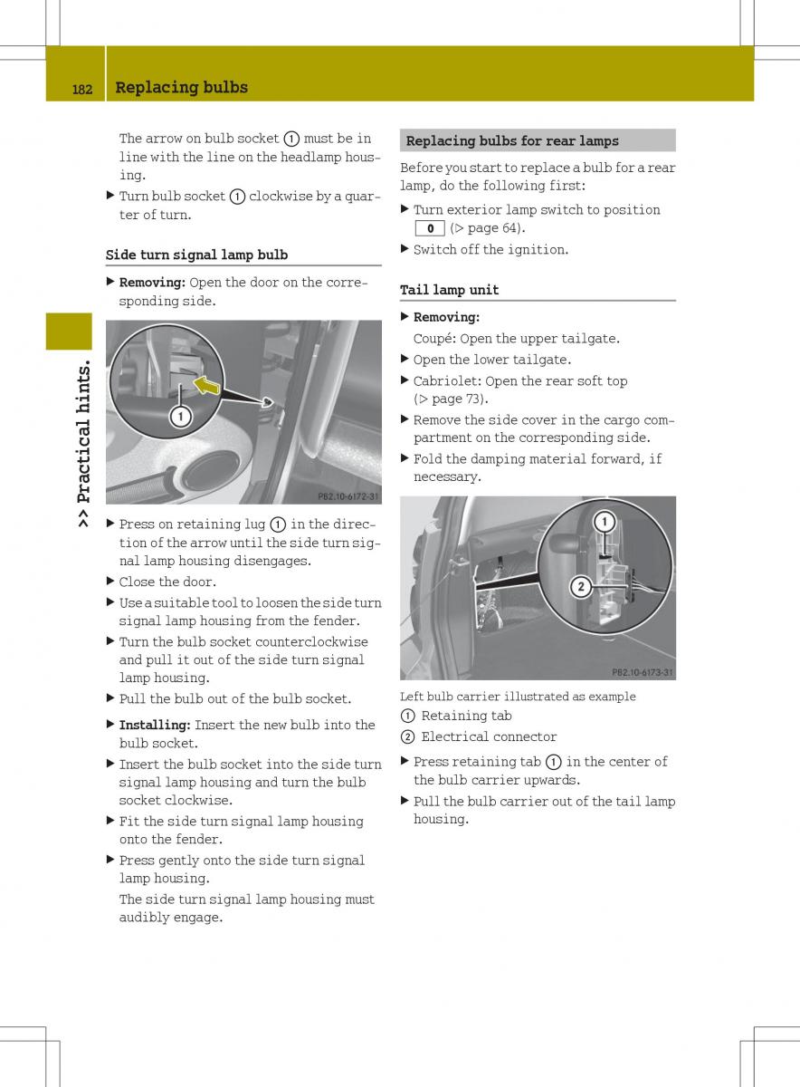 Smart Fortwo II 2 owners manual / page 184