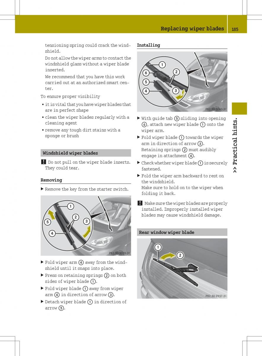 Smart Fortwo II 2 owners manual / page 187