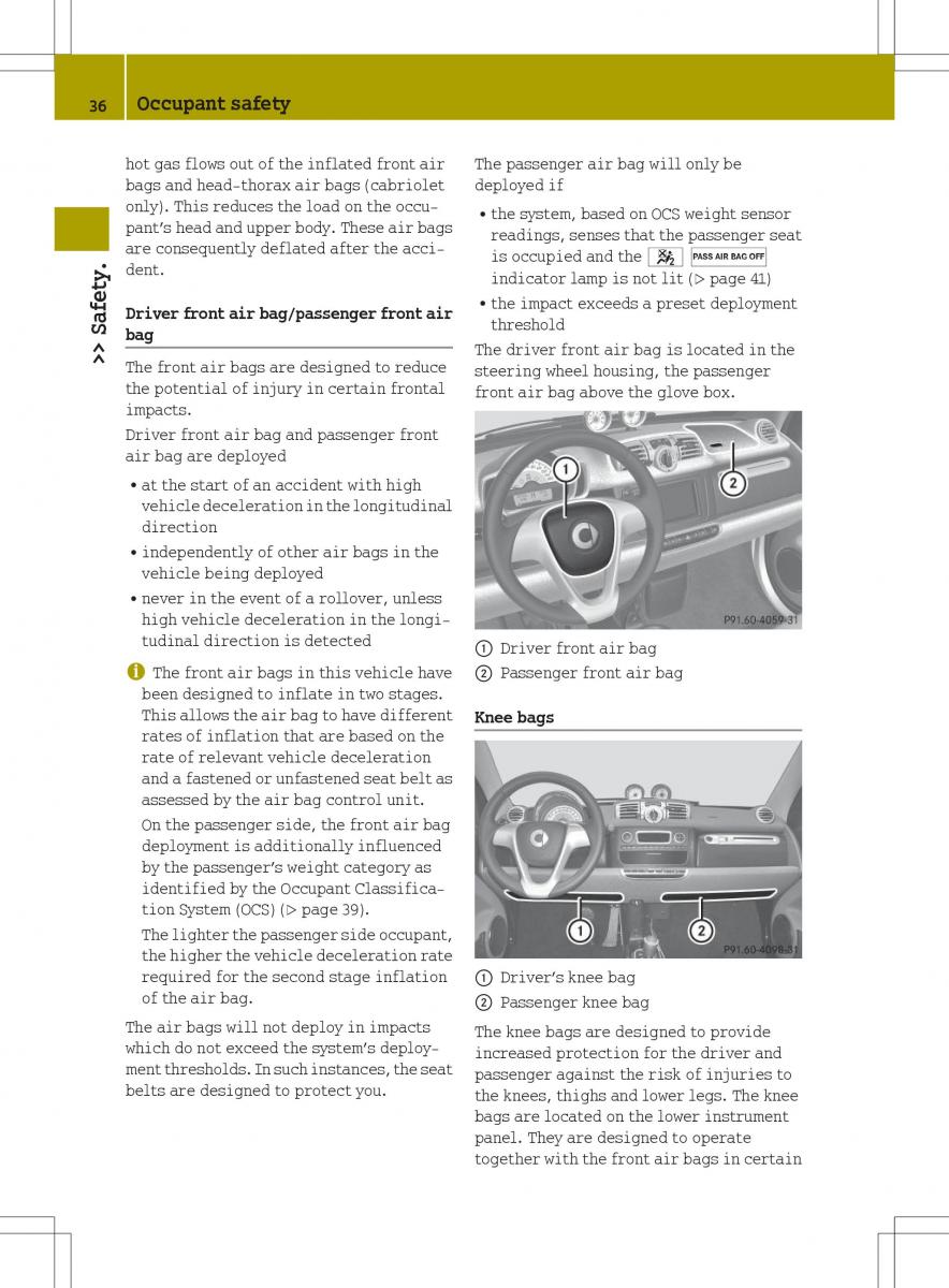 Smart Fortwo II 2 owners manual / page 38