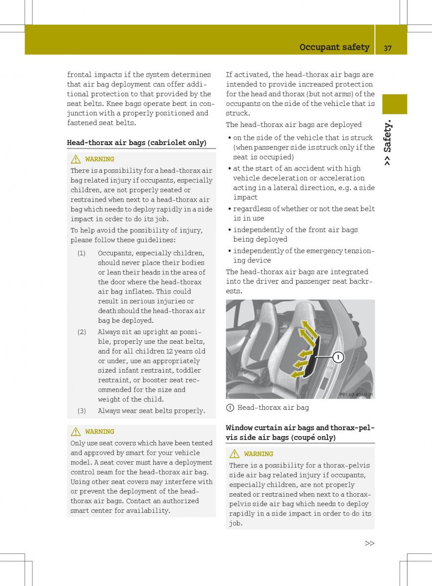 Smart Fortwo II 2 owners manual / page 39