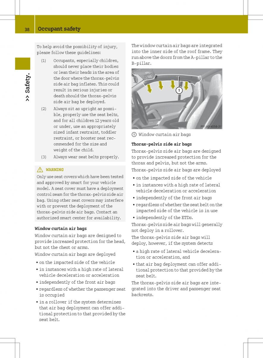 Smart Fortwo II 2 owners manual / page 40