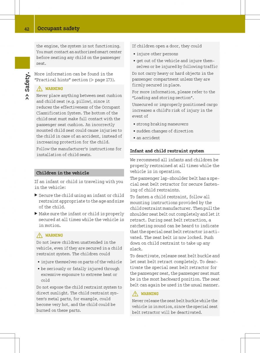 Smart Fortwo II 2 owners manual / page 44