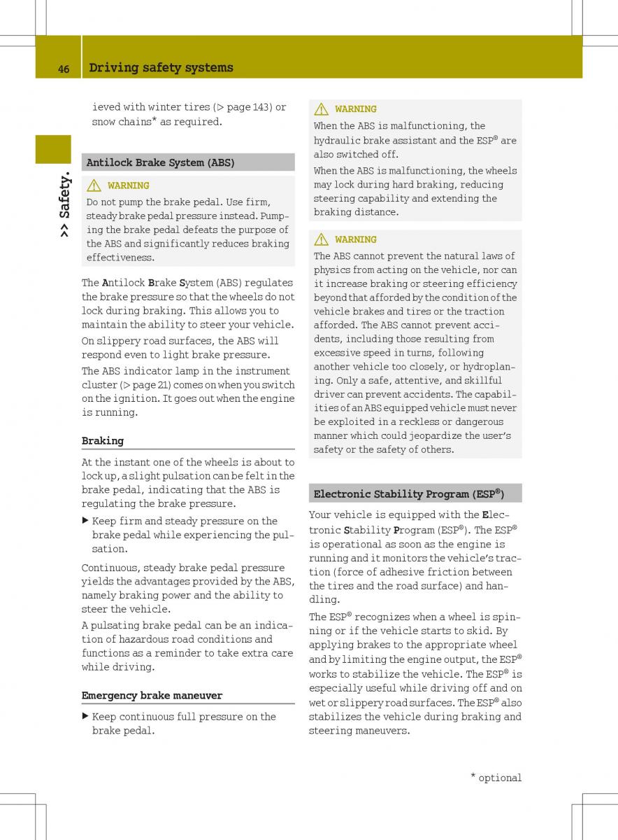 Smart Fortwo II 2 owners manual / page 48