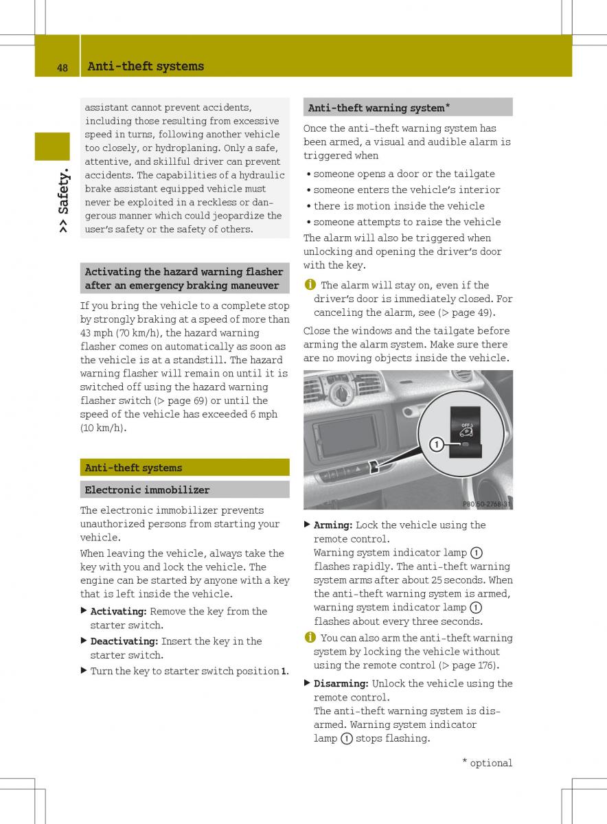 Smart Fortwo II 2 owners manual / page 50