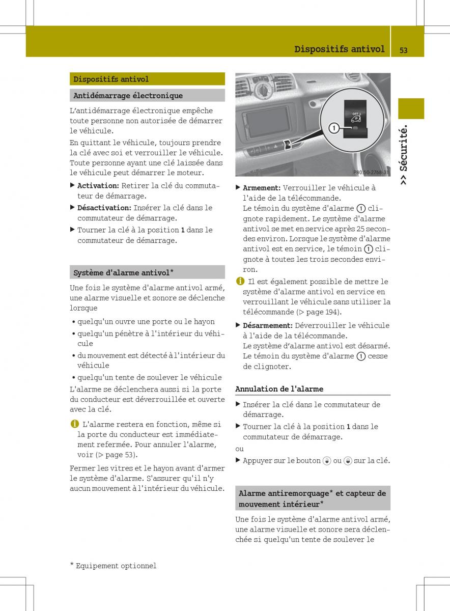 manuel du propriétaire  Smart Fortwo II 2 manuel du proprietaire / page 55