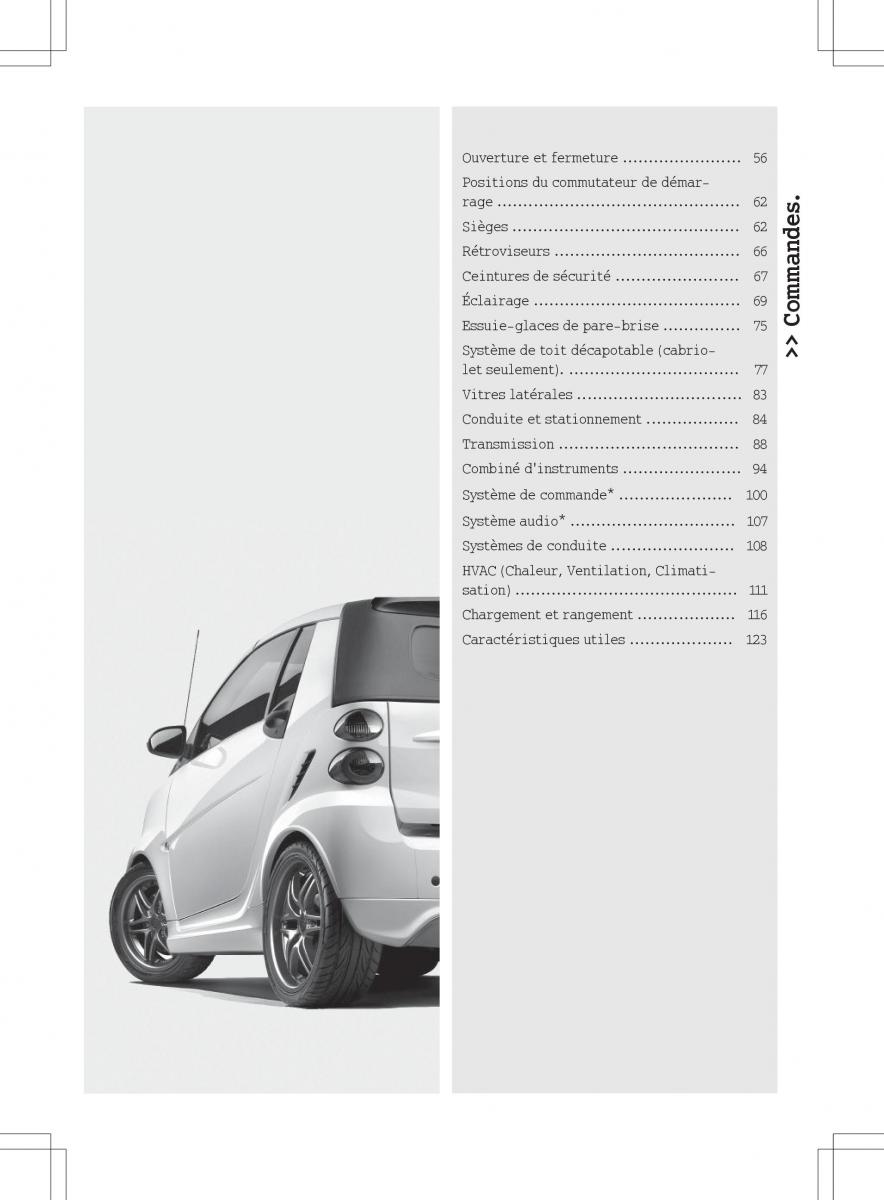 manual  Smart Fortwo II 2 manuel du proprietaire / page 57