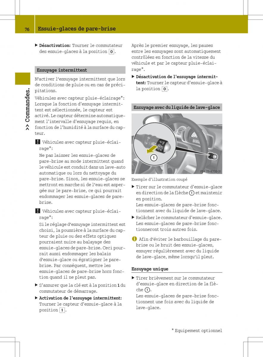 manual  Smart Fortwo II 2 manuel du proprietaire / page 78