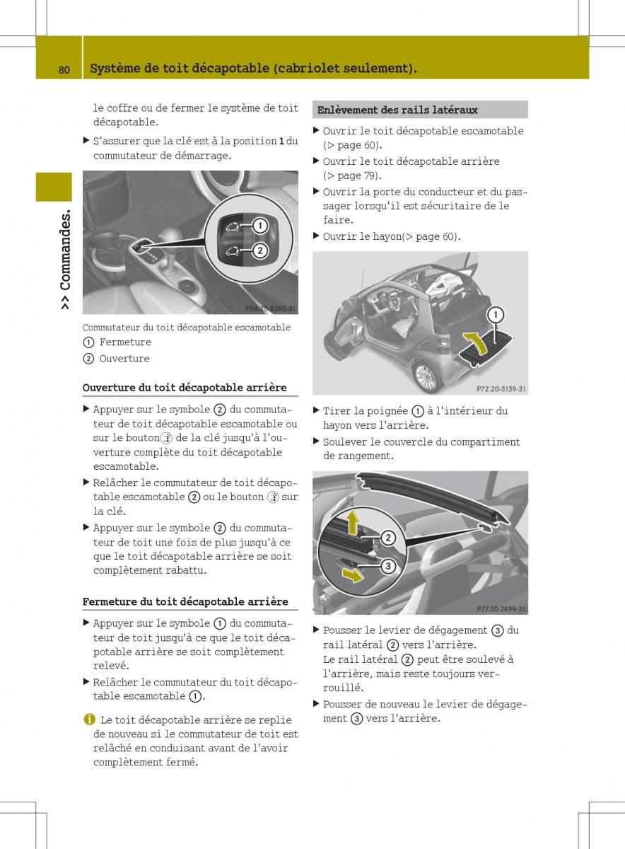 manuel du propriétaire  Smart Fortwo II 2 manuel du proprietaire / page 82