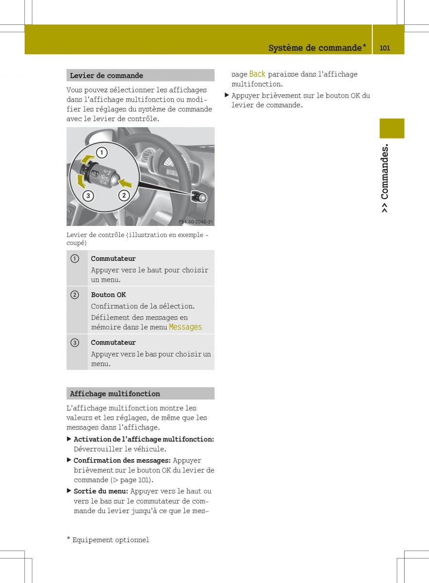 manuel du propriétaire  Smart Fortwo II 2 manuel du proprietaire / page 103