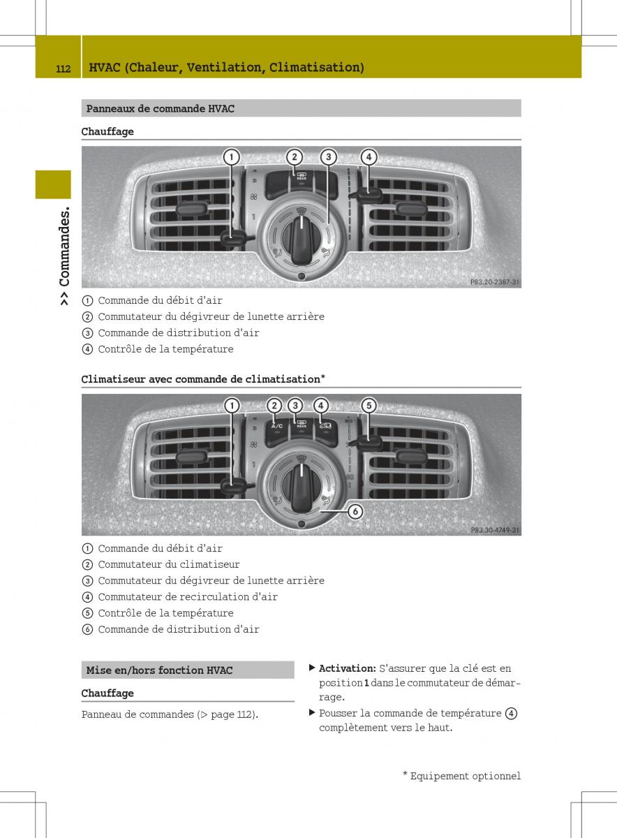 manual  Smart Fortwo II 2 manuel du proprietaire / page 114