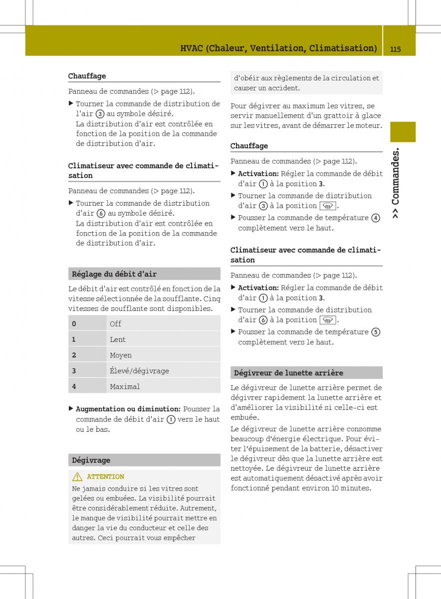 manuel du propriétaire  Smart Fortwo II 2 manuel du proprietaire / page 117