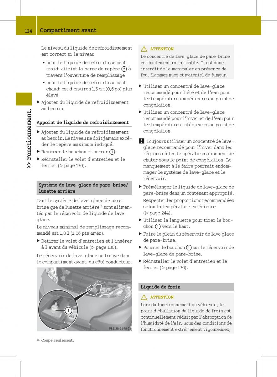 manual  Smart Fortwo II 2 manuel du proprietaire / page 136