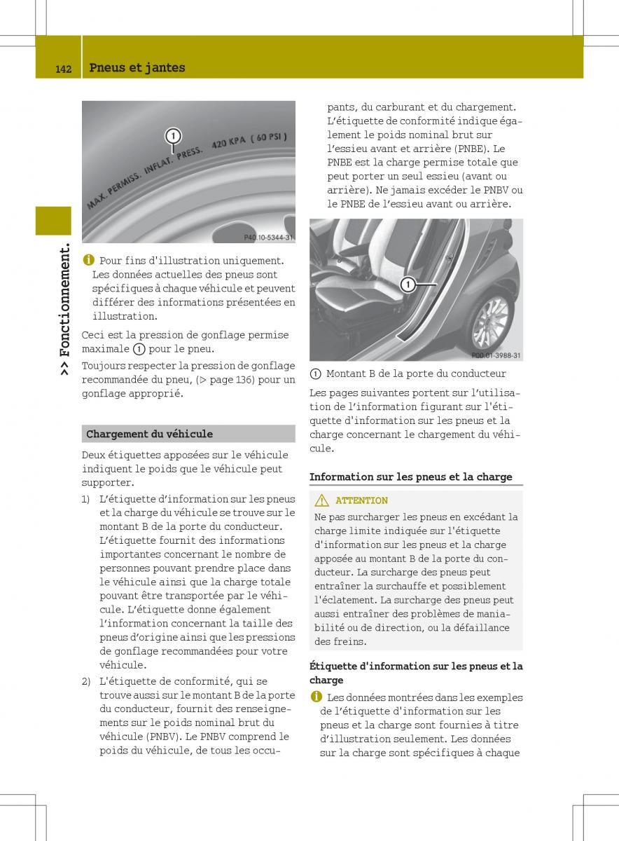 manuel du propriétaire  Smart Fortwo II 2 manuel du proprietaire / page 144