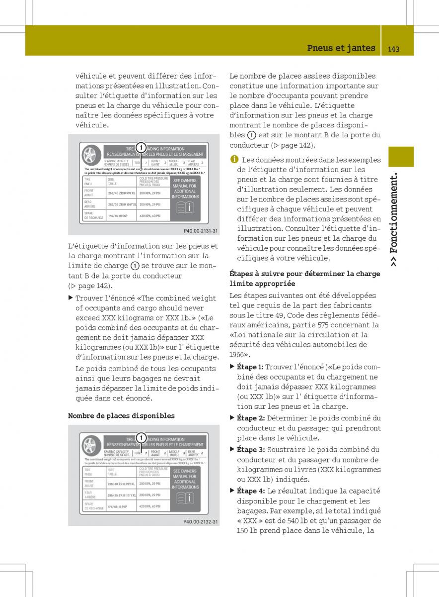 manual  Smart Fortwo II 2 manuel du proprietaire / page 145