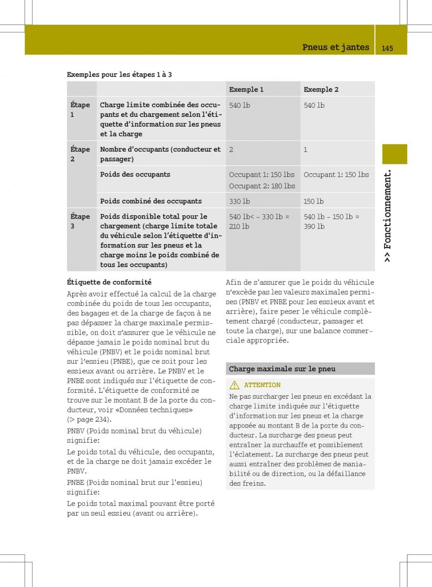 manuel du propriétaire  Smart Fortwo II 2 manuel du proprietaire / page 147