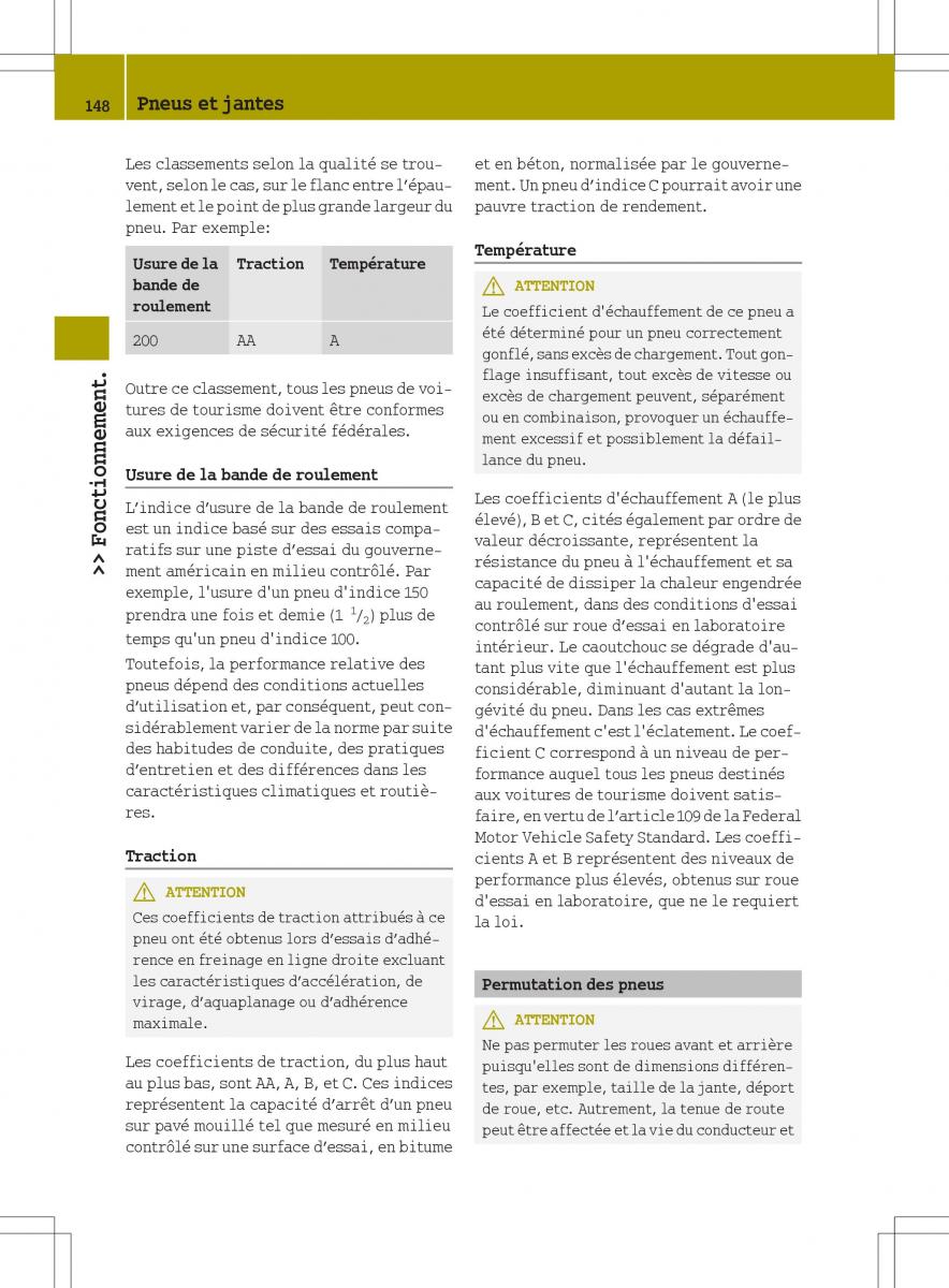 manuel du propriétaire  Smart Fortwo II 2 manuel du proprietaire / page 150