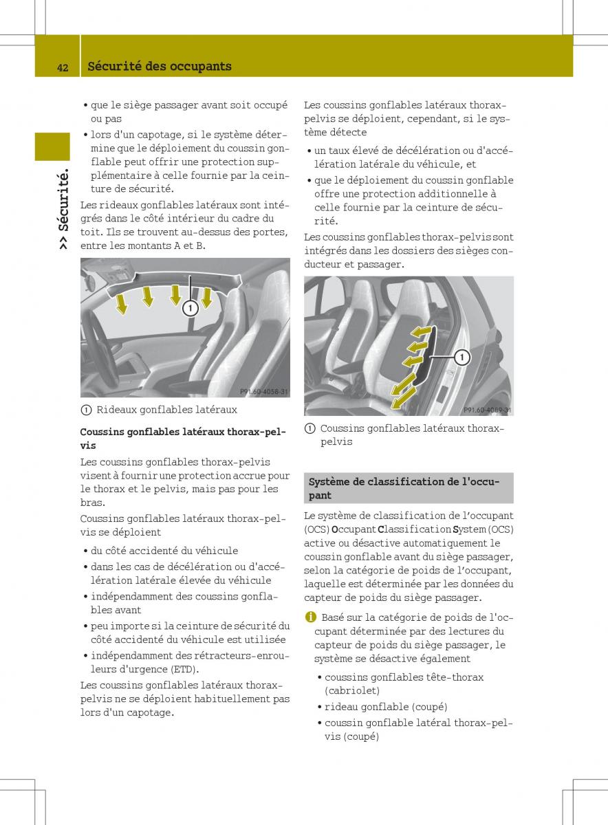 manuel du propriétaire  Smart Fortwo II 2 manuel du proprietaire / page 44