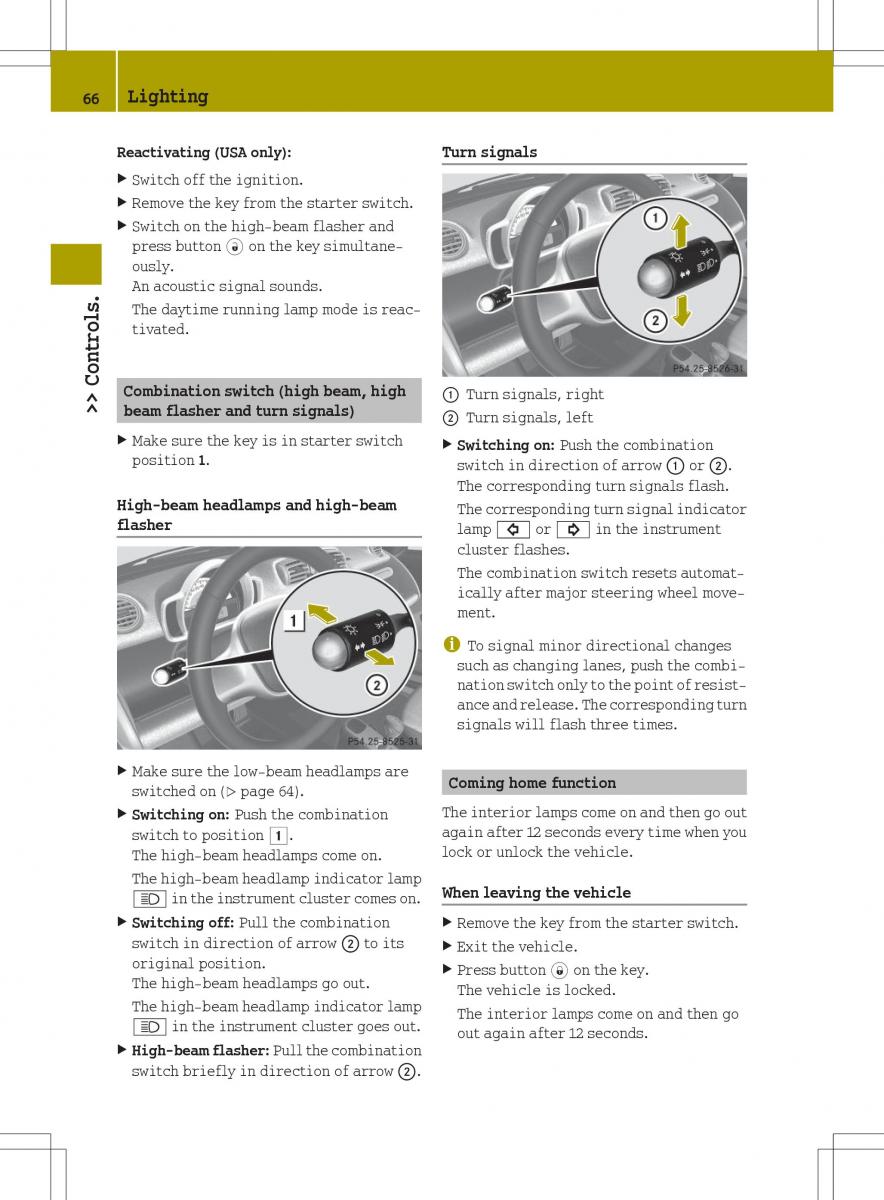 Smart Fortwo ED EV owners manual / page 68