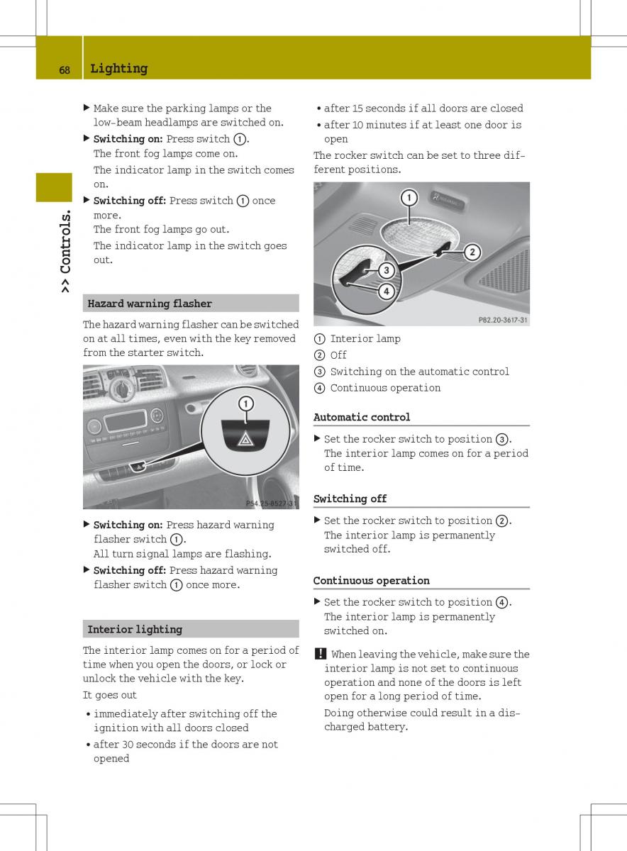 Smart Fortwo ED EV owners manual / page 70