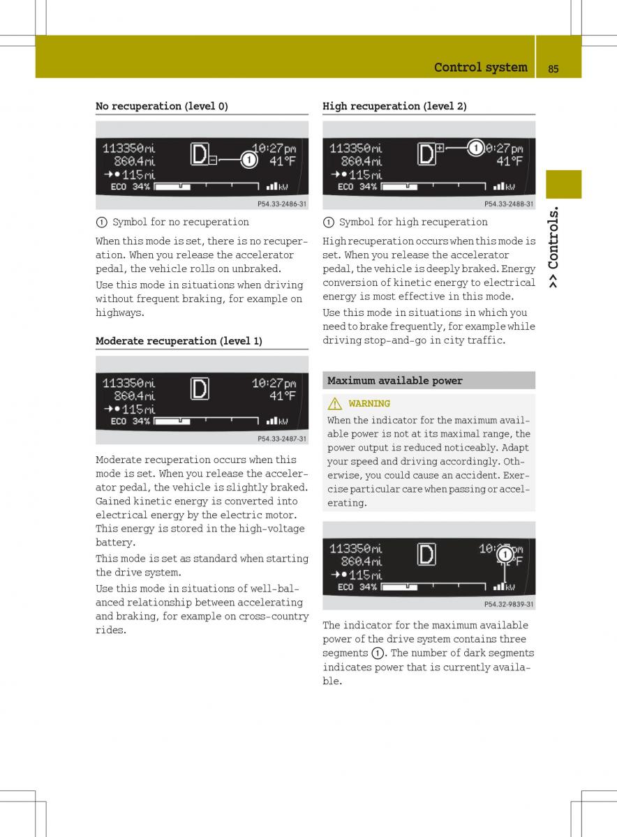 Smart Fortwo ED EV owners manual / page 87