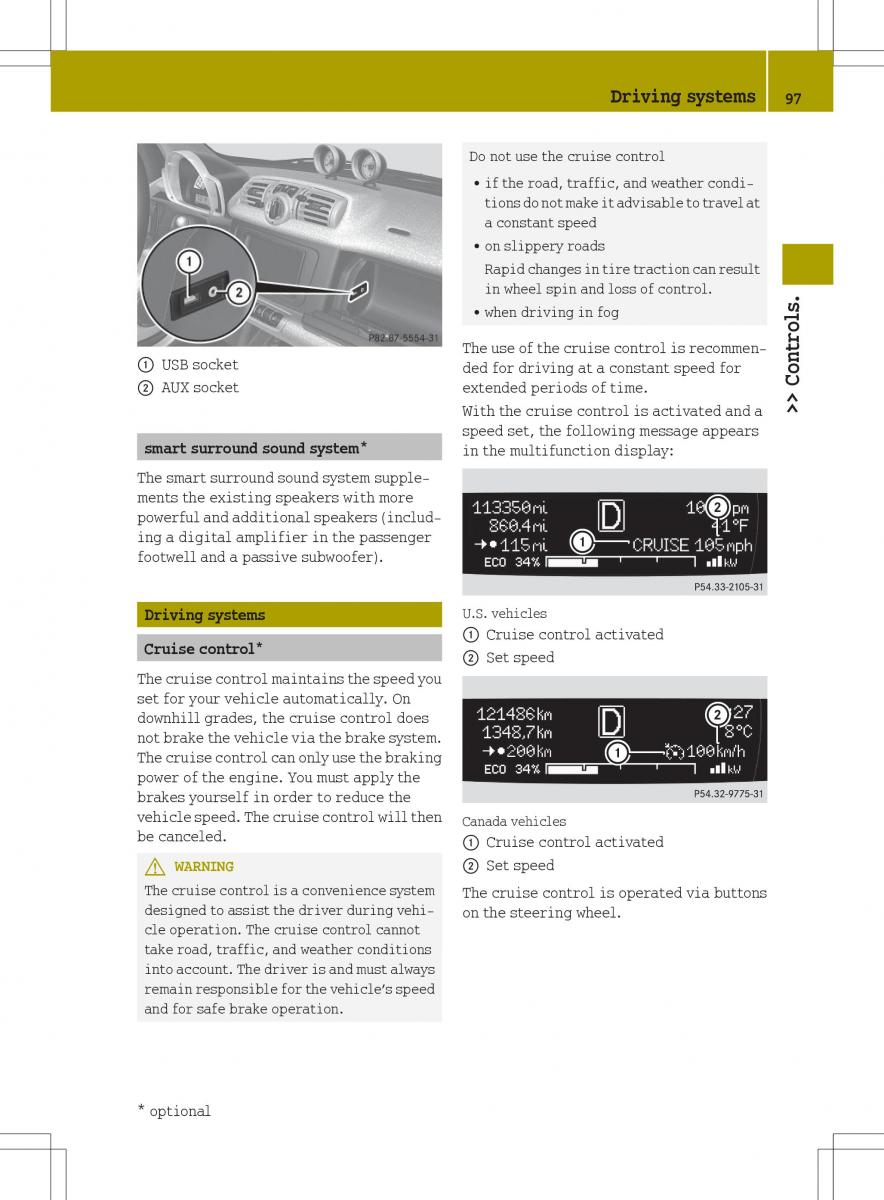 Smart Fortwo ED EV owners manual / page 99