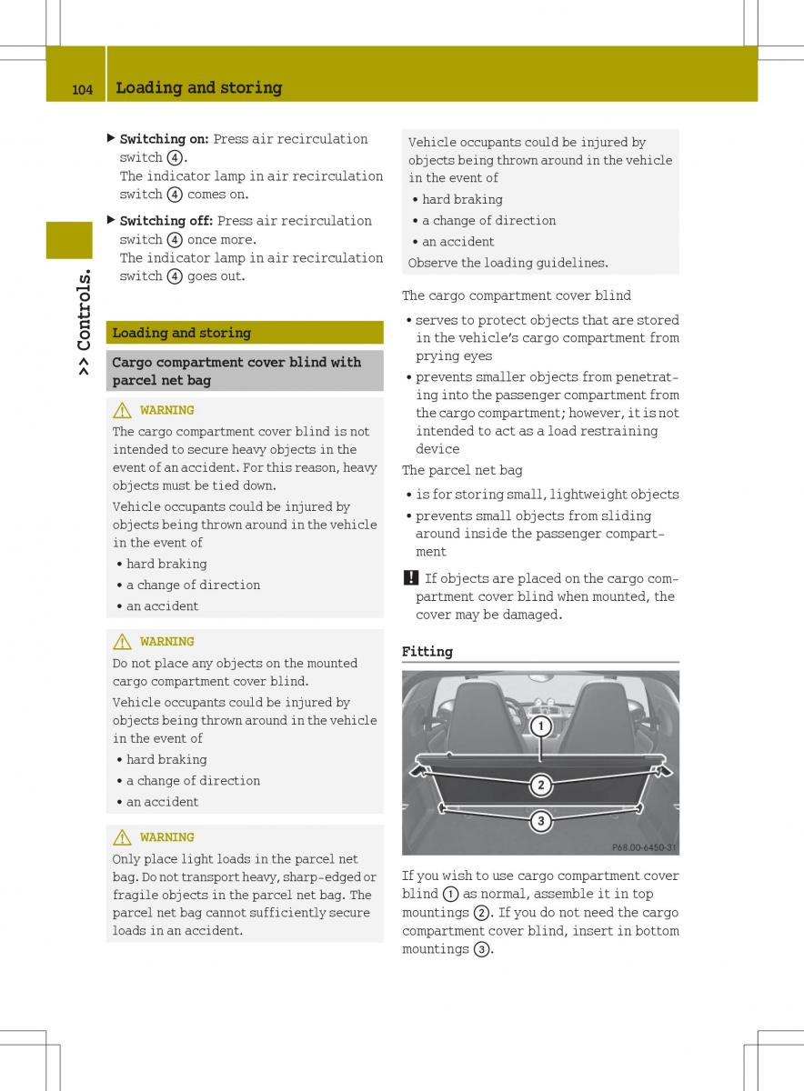 Smart Fortwo ED EV owners manual / page 106