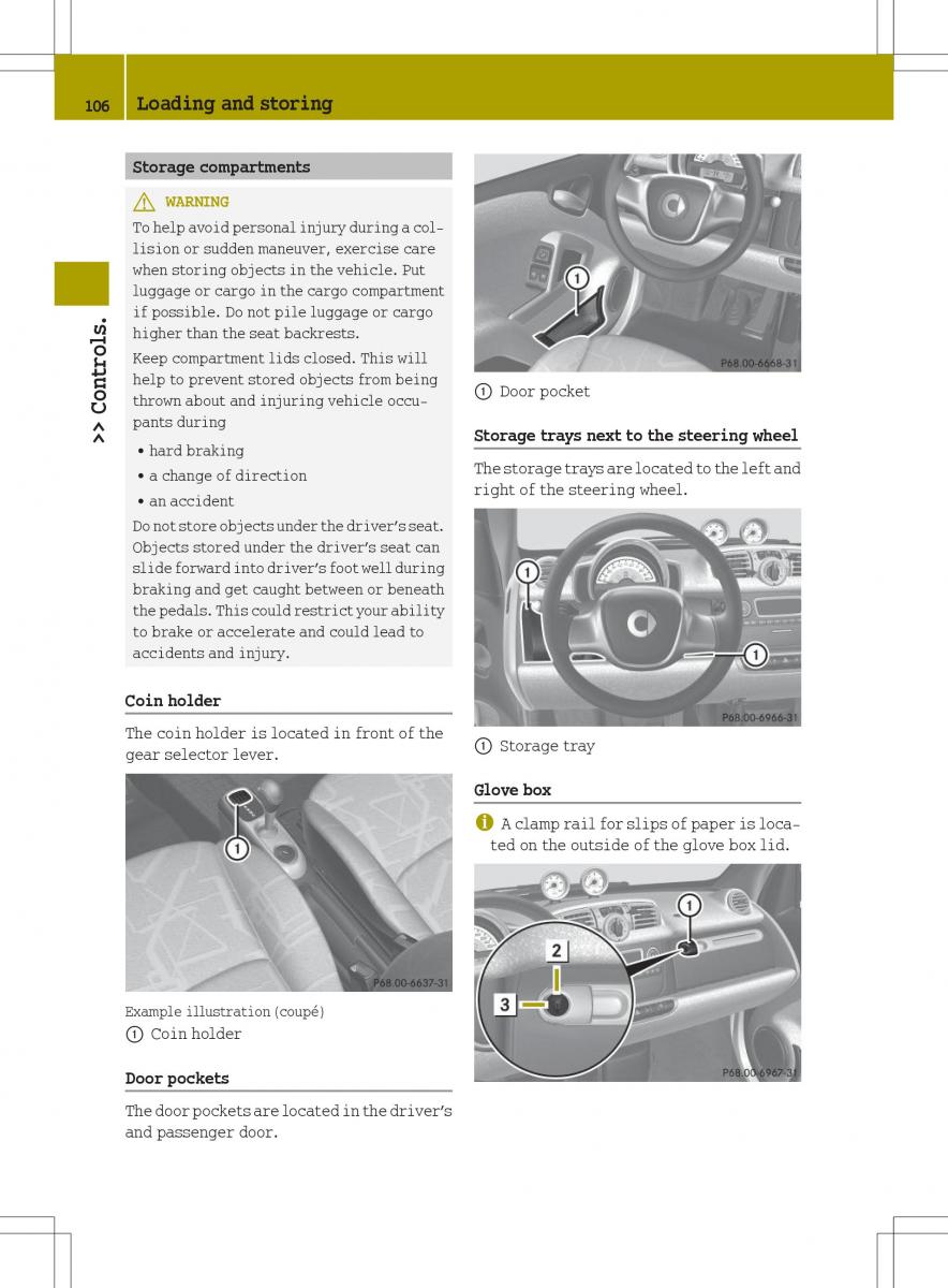 Smart Fortwo ED EV owners manual / page 108