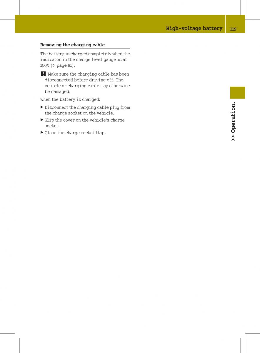 Smart Fortwo ED EV owners manual / page 121