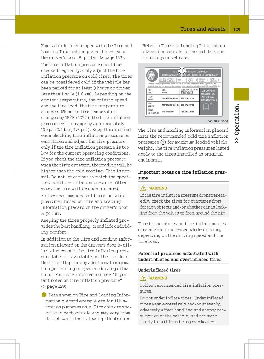 Smart Fortwo ED EV owners manual / page 131