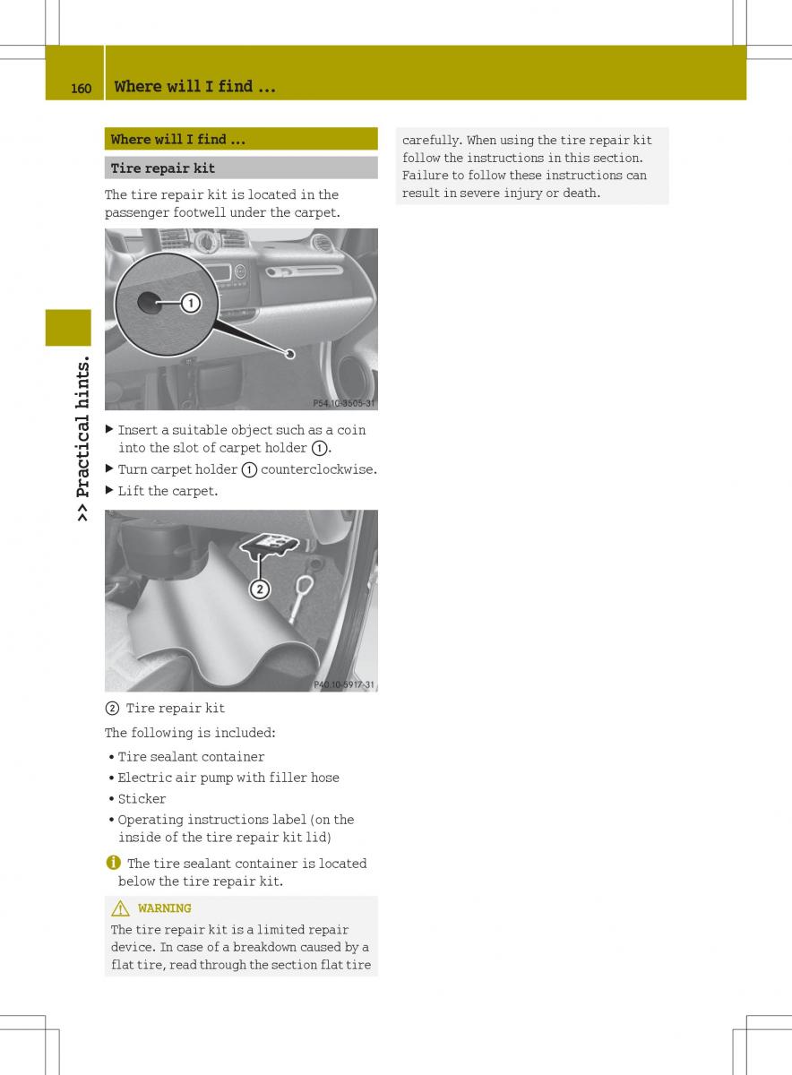 Smart Fortwo ED EV owners manual / page 162