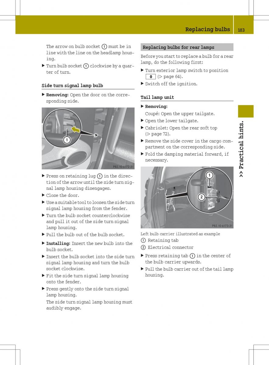 Smart Fortwo ED EV owners manual / page 185