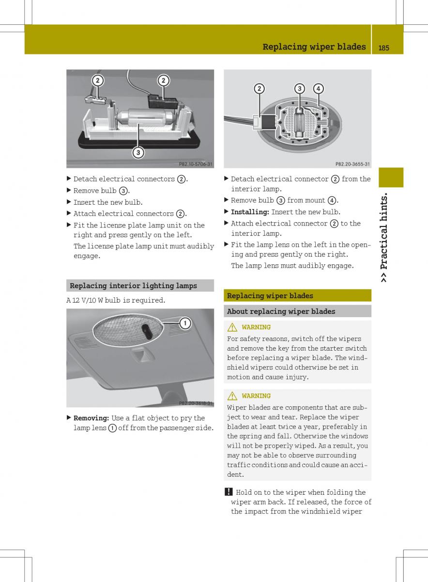 Smart Fortwo ED EV owners manual / page 187