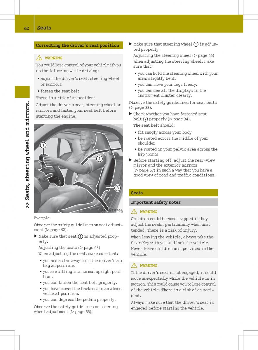 Smart Fortwo III 3 owners manual / page 64