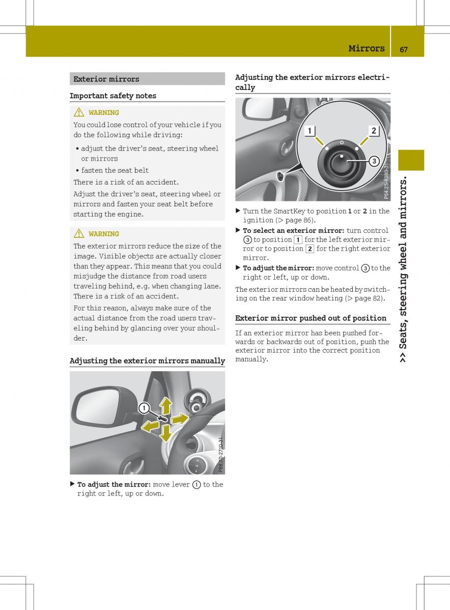 Smart Fortwo III 3 owners manual / page 69