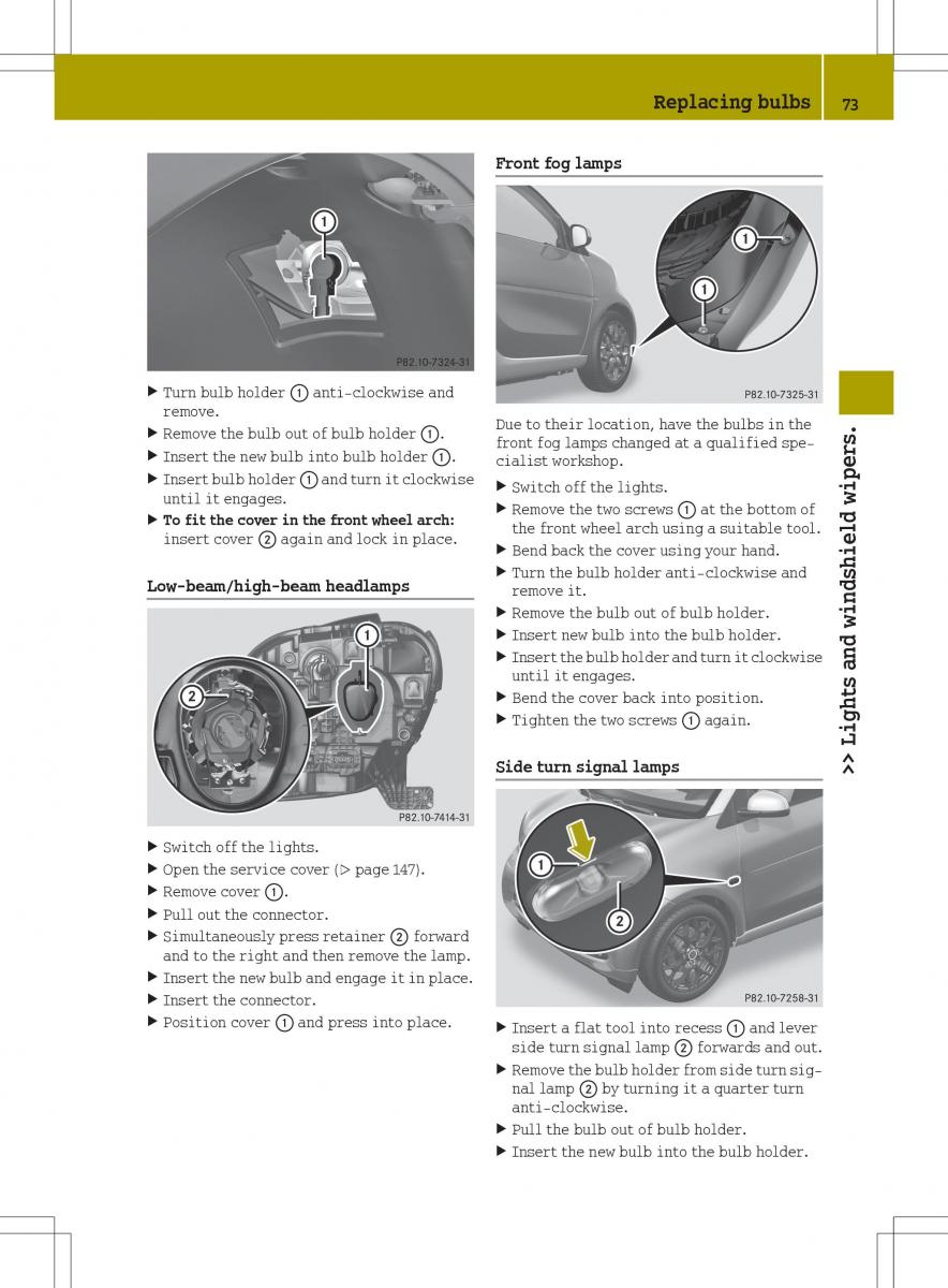 Smart Fortwo III 3 owners manual / page 75