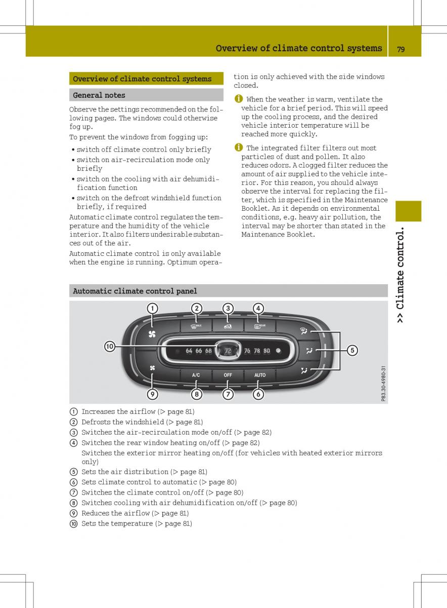 Smart Fortwo III 3 owners manual / page 81