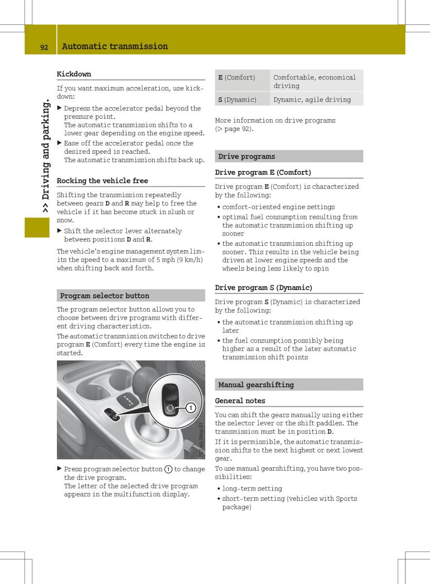 Smart Fortwo III 3 owners manual / page 94