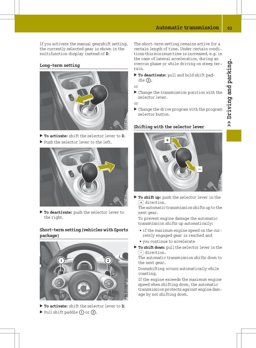 Smart Fortwo III 3 owners manual / page 95