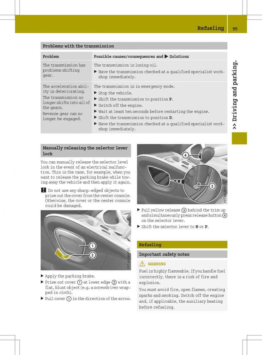 Smart Fortwo III 3 owners manual / page 97