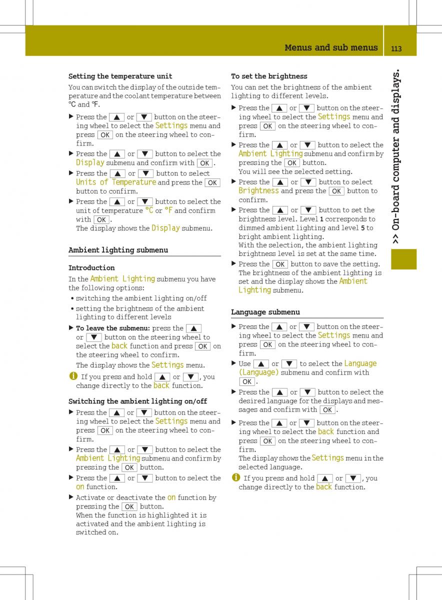 Smart Fortwo III 3 owners manual / page 115