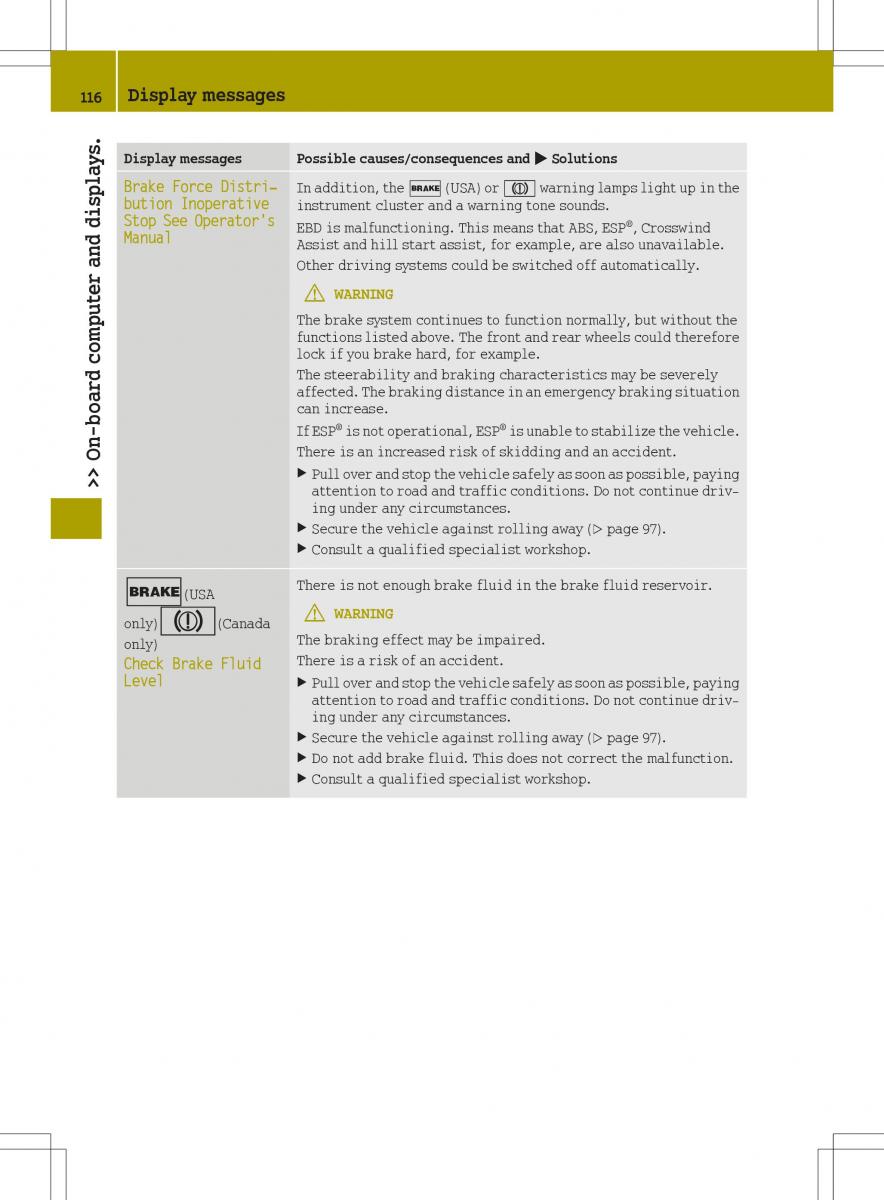 Smart Fortwo III 3 owners manual / page 118