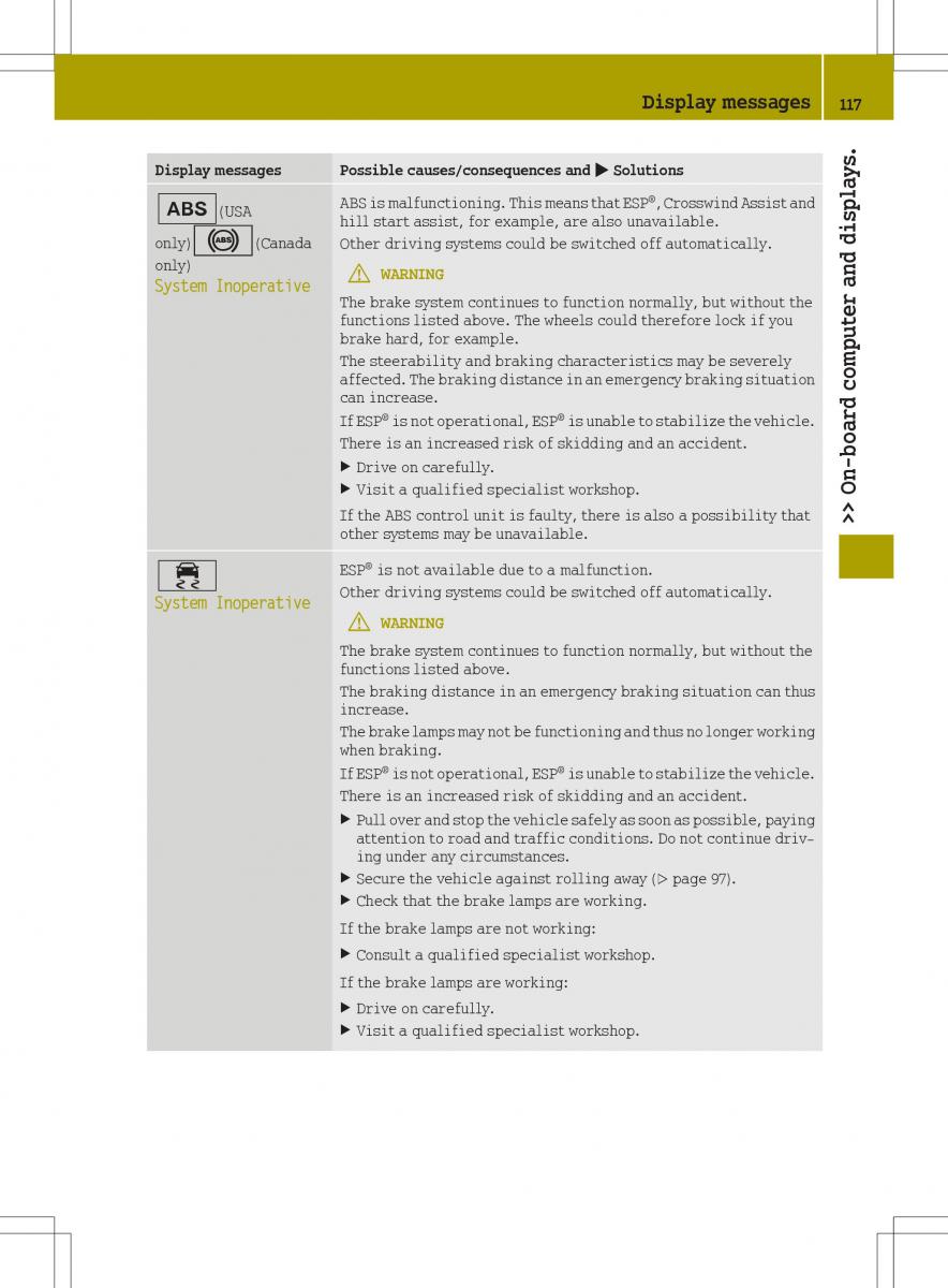 Smart Fortwo III 3 owners manual / page 119