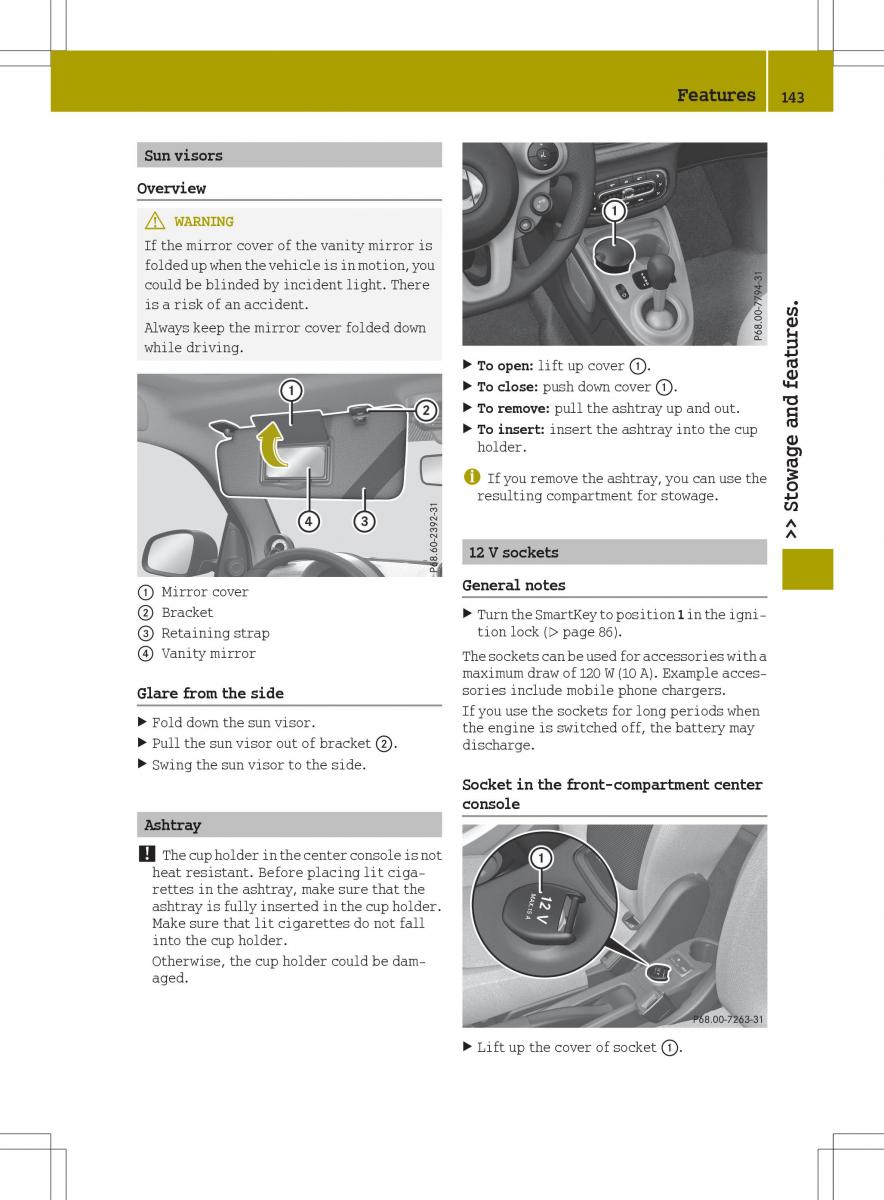 Smart Fortwo III 3 owners manual / page 145