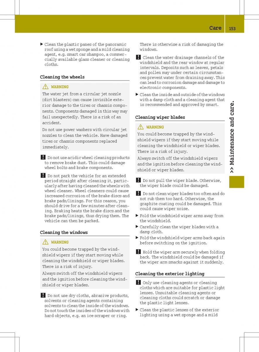 Smart Fortwo III 3 owners manual / page 155