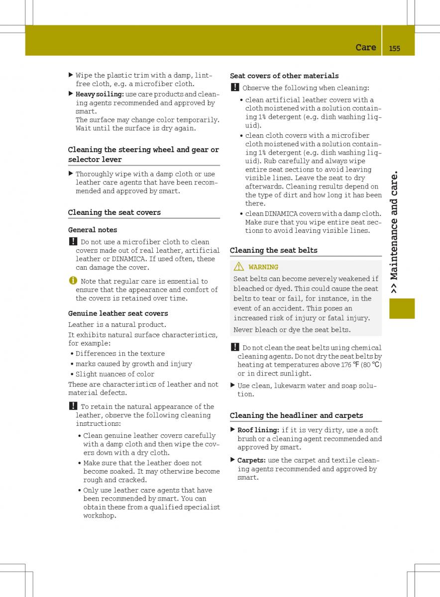 Smart Fortwo III 3 owners manual / page 157