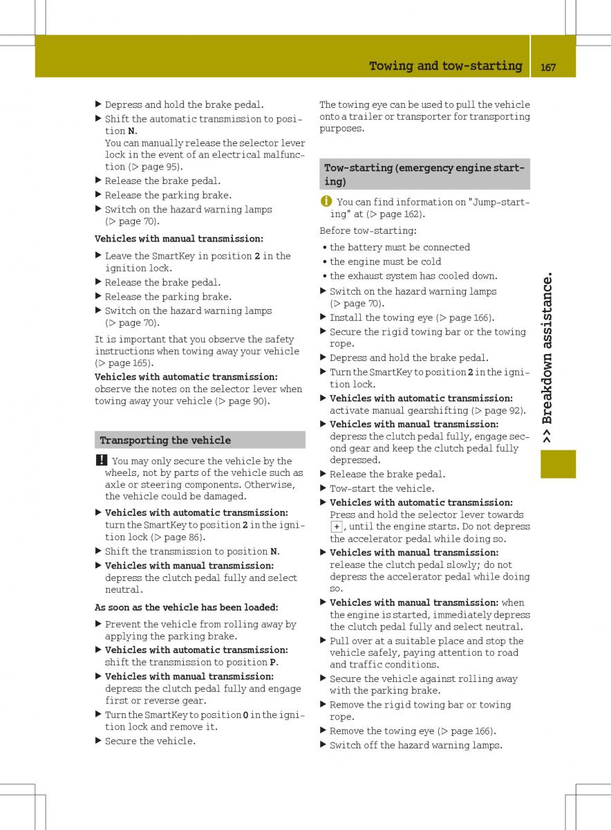 Smart Fortwo III 3 owners manual / page 169